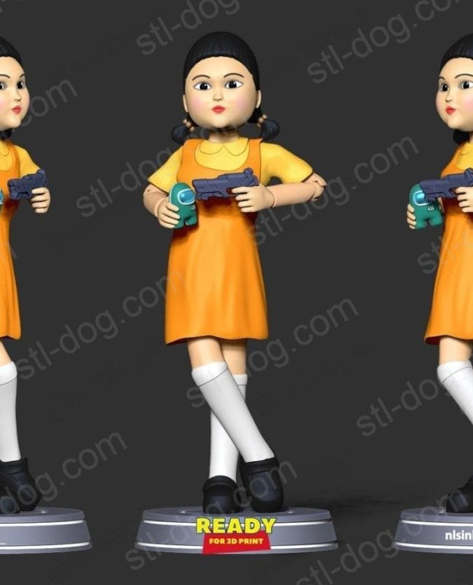 鱿鱼游戏(Doll-Squid Game) 3D打印图纸